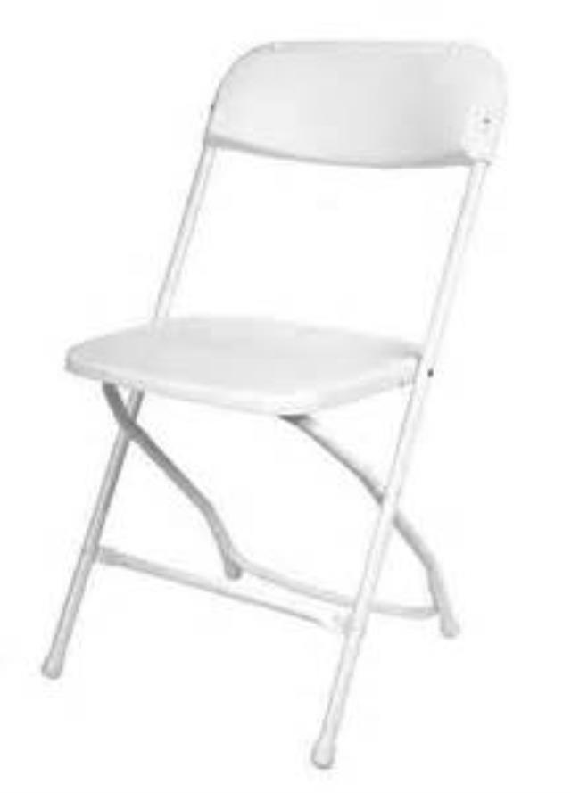 Rental store for WHITE PLASTIC FOLDING CHAIRS in Washington IN